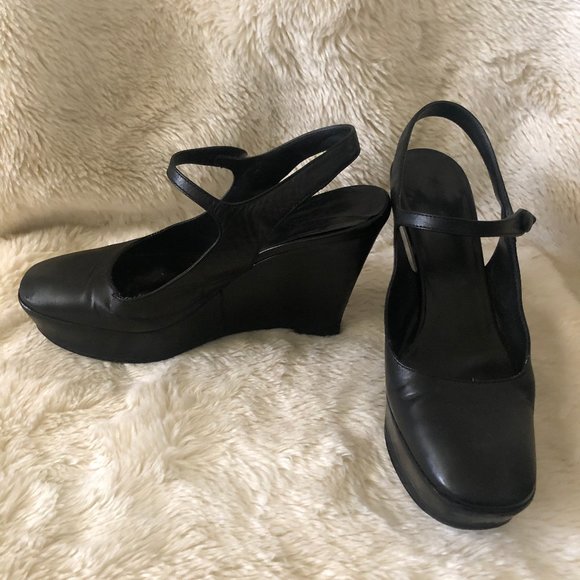 PRADA Platform Wedge Mary Janes (a very modernized version!) - Picture 1 of 13